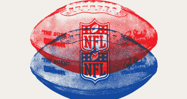NFL Blue and Red Logo